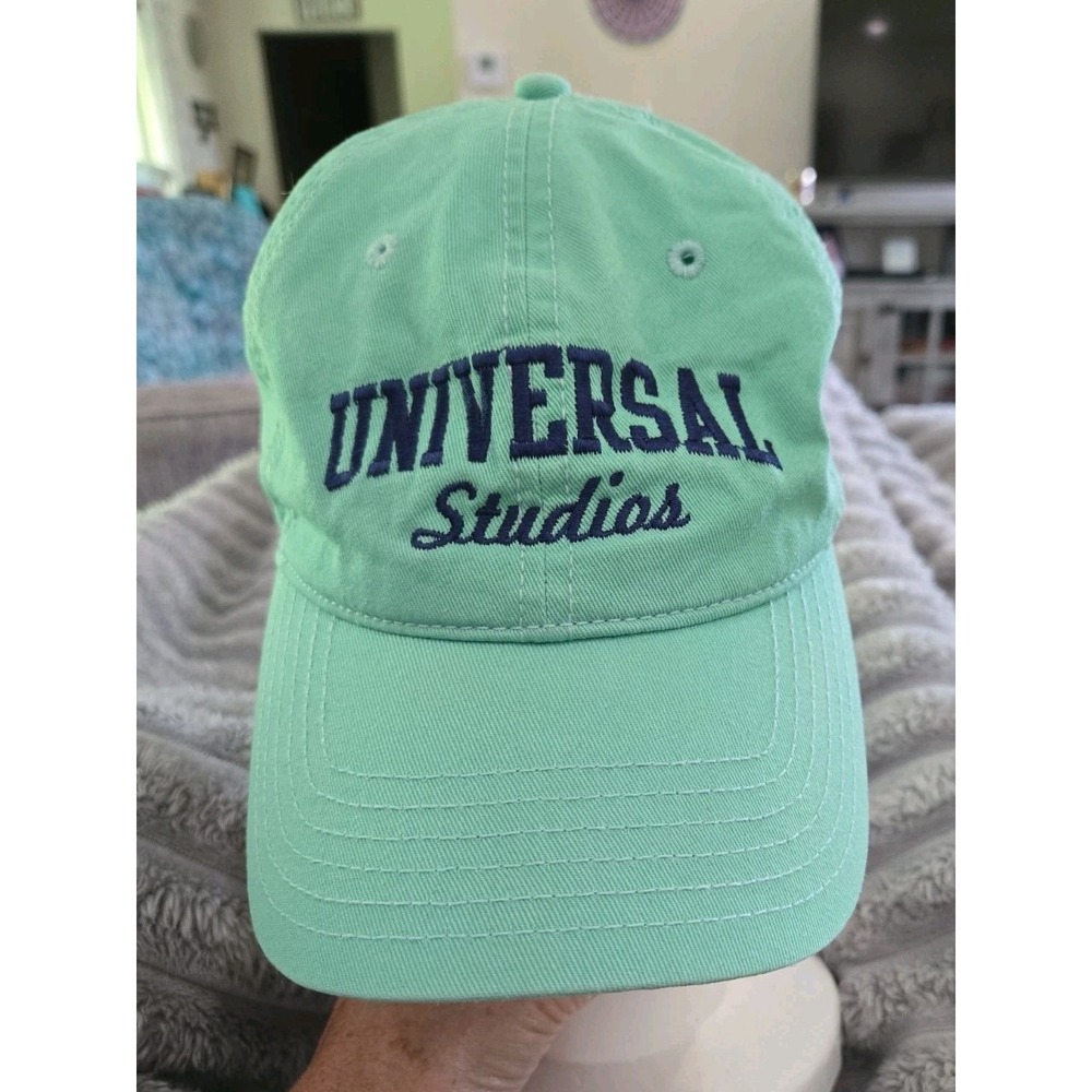 Universal Studios Mint Green Embroidered Baseball Cap Adjustable Hat One Size